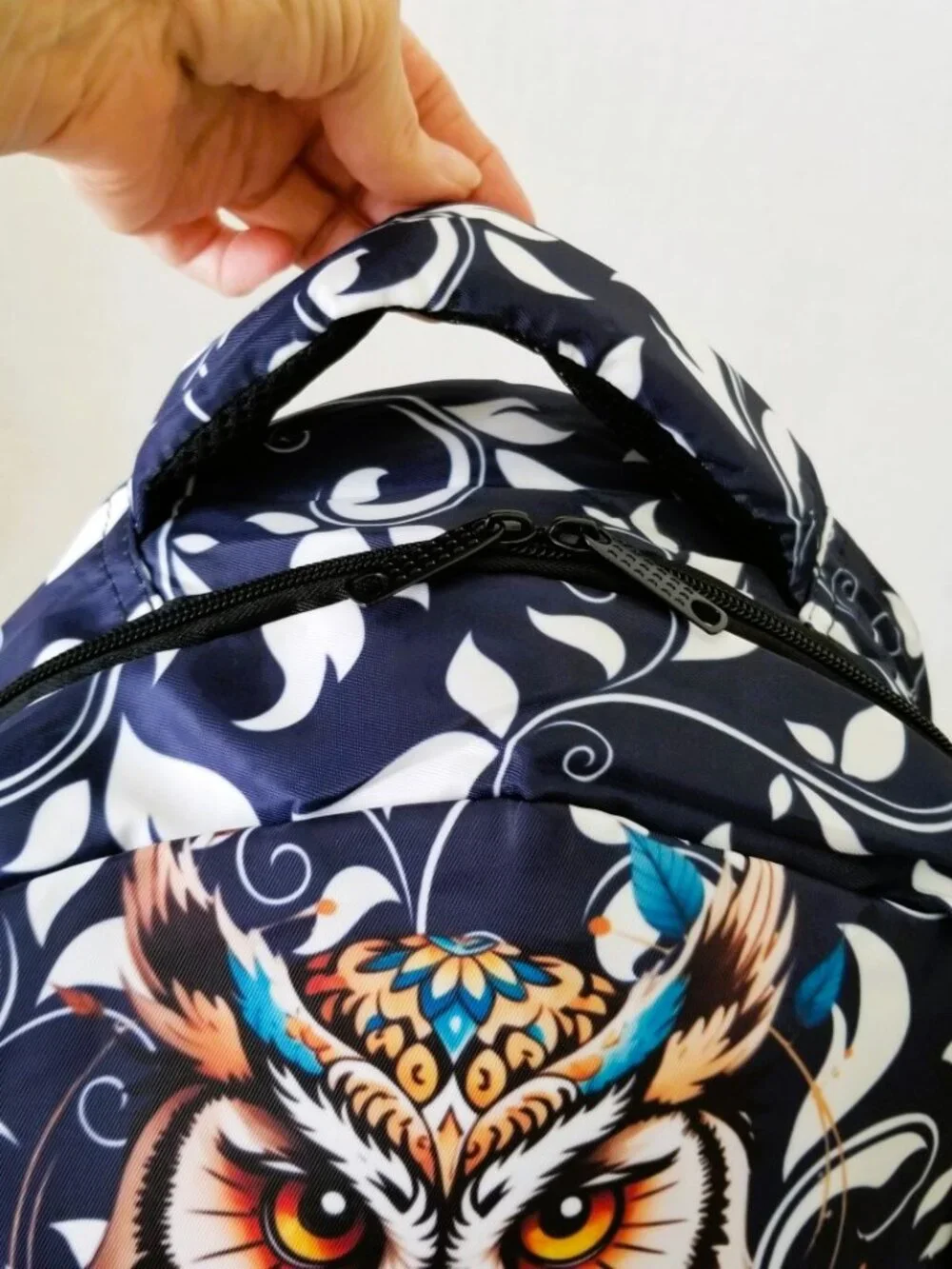 NWOT! Lightweight Backpack with Owl Design and Bottle Pockets for Everyday Use